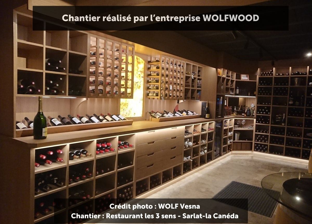 cave a vin - chantier WOLFWOOD
